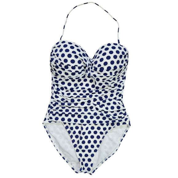 La Blanca One Piece‎ Swimsuit 12 Red Beach Vacation Resortwear Poolside Retro - Picture 1 of 7